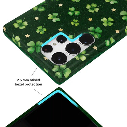 Lucky Clover Glitter Samsung Case