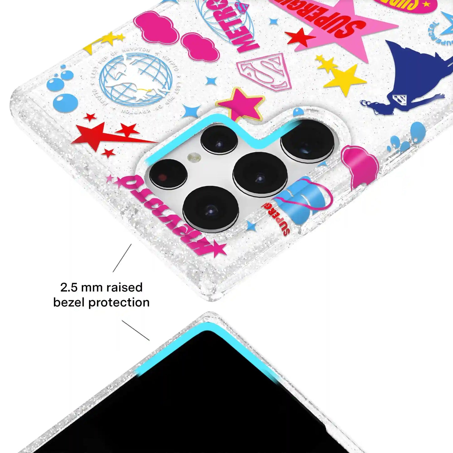Supergirl Krypto Glitter Samsung Case