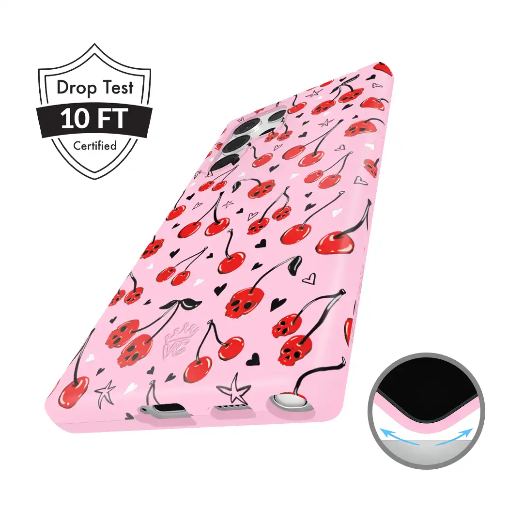 Sour Cherry Skulls Samsung Case