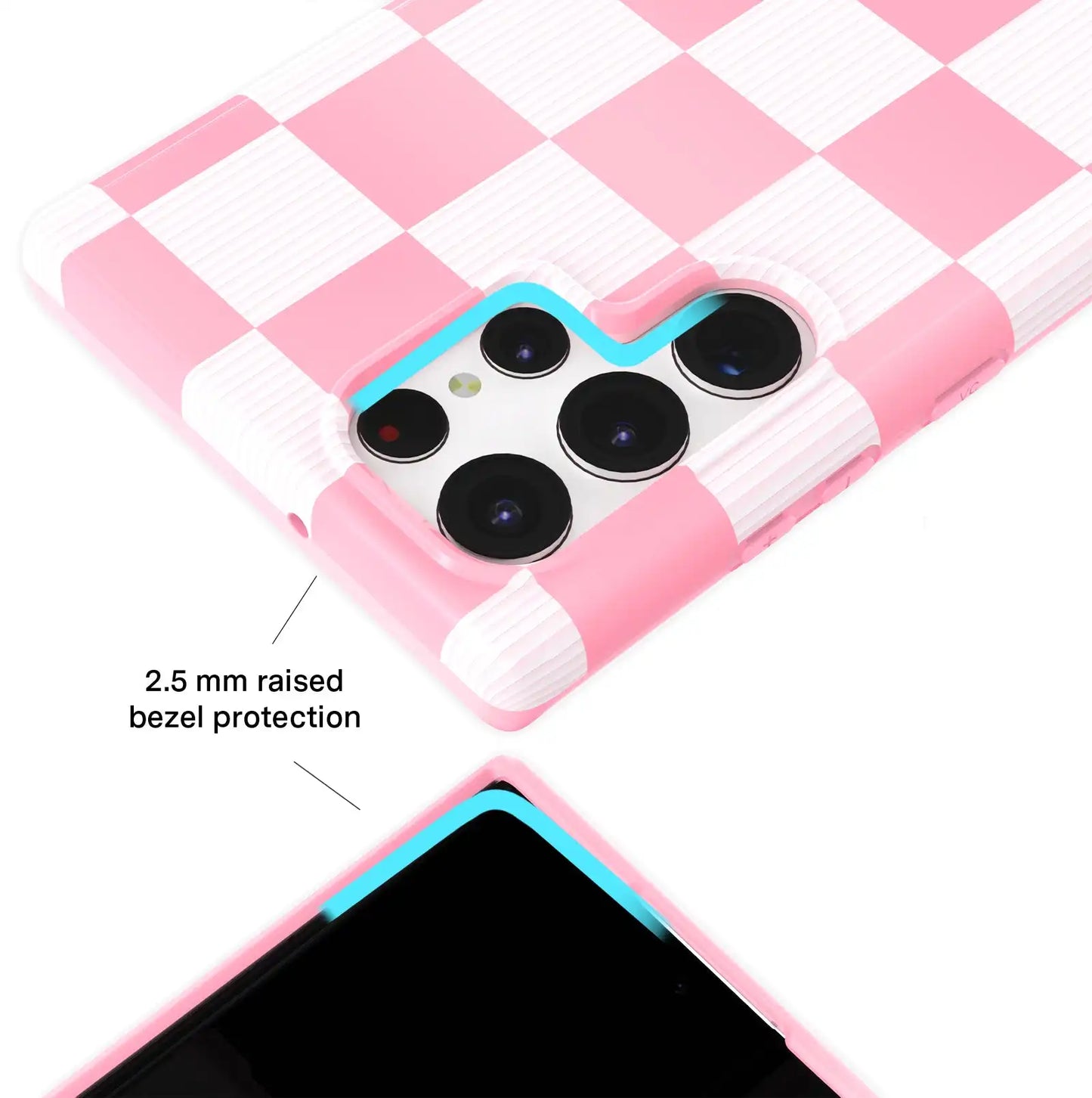 Pink Vibe Checkered Samsung Case