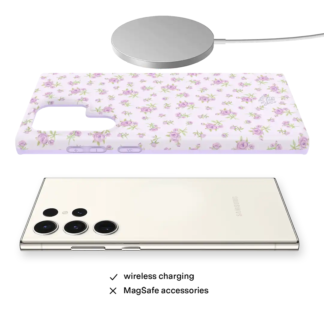 Dainty Lilac Floral Samsung Case