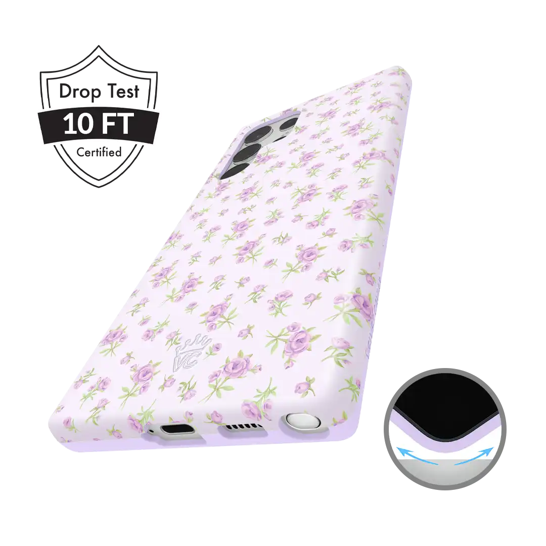 Dainty Lilac Floral Samsung Case
