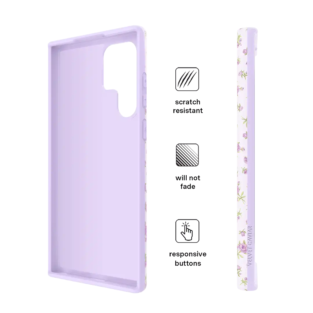 Dainty Lilac Floral Samsung Case