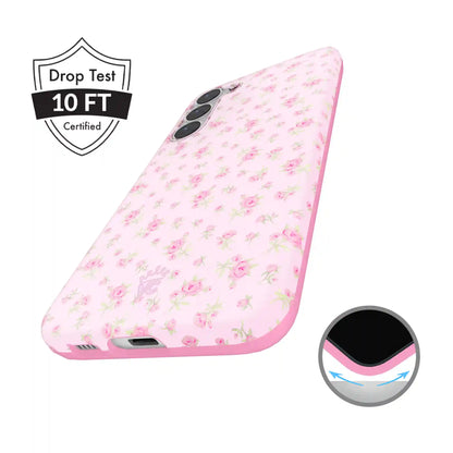 Dainty Pink Floral Samsung Case