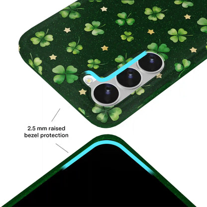 Lucky Clover Glitter Samsung Case