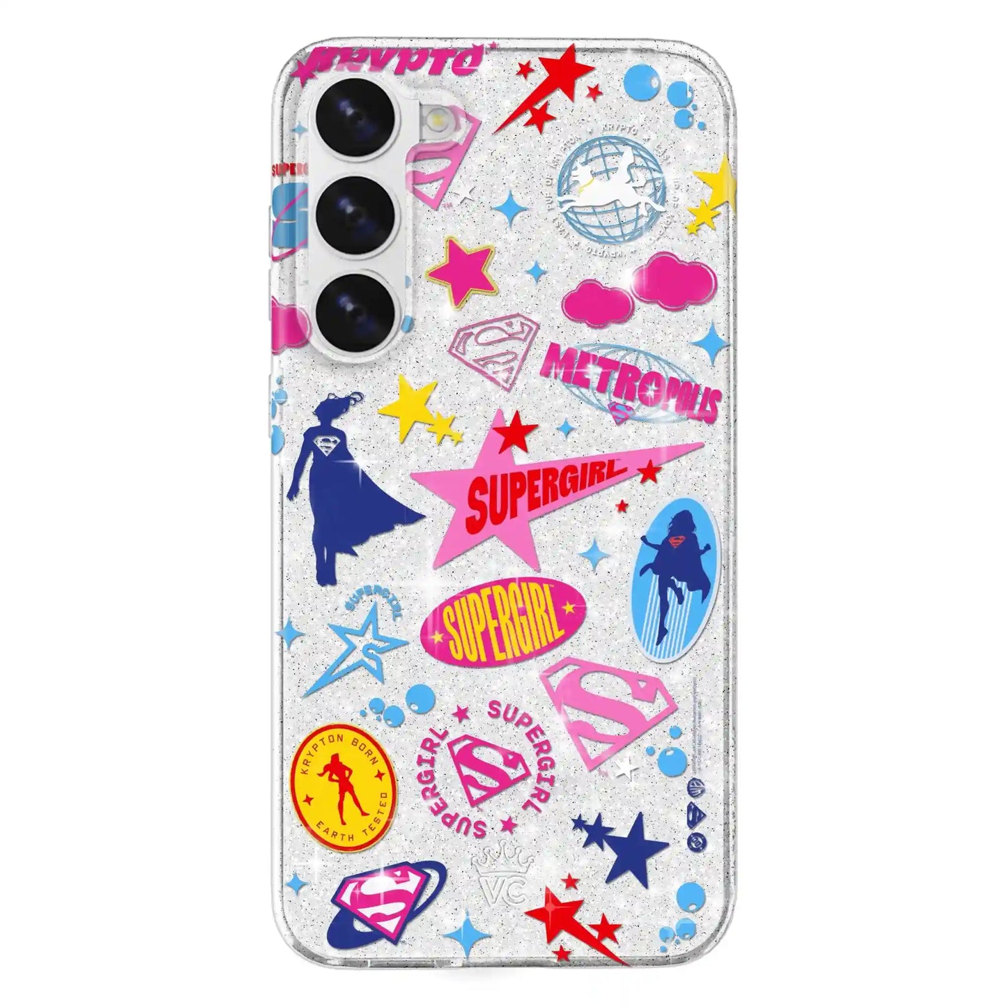 Supergirl Krypto Glitter Samsung Case