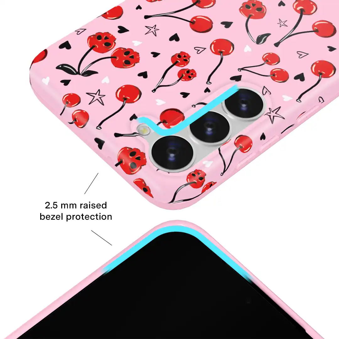 Sour Cherry Skulls Samsung Case