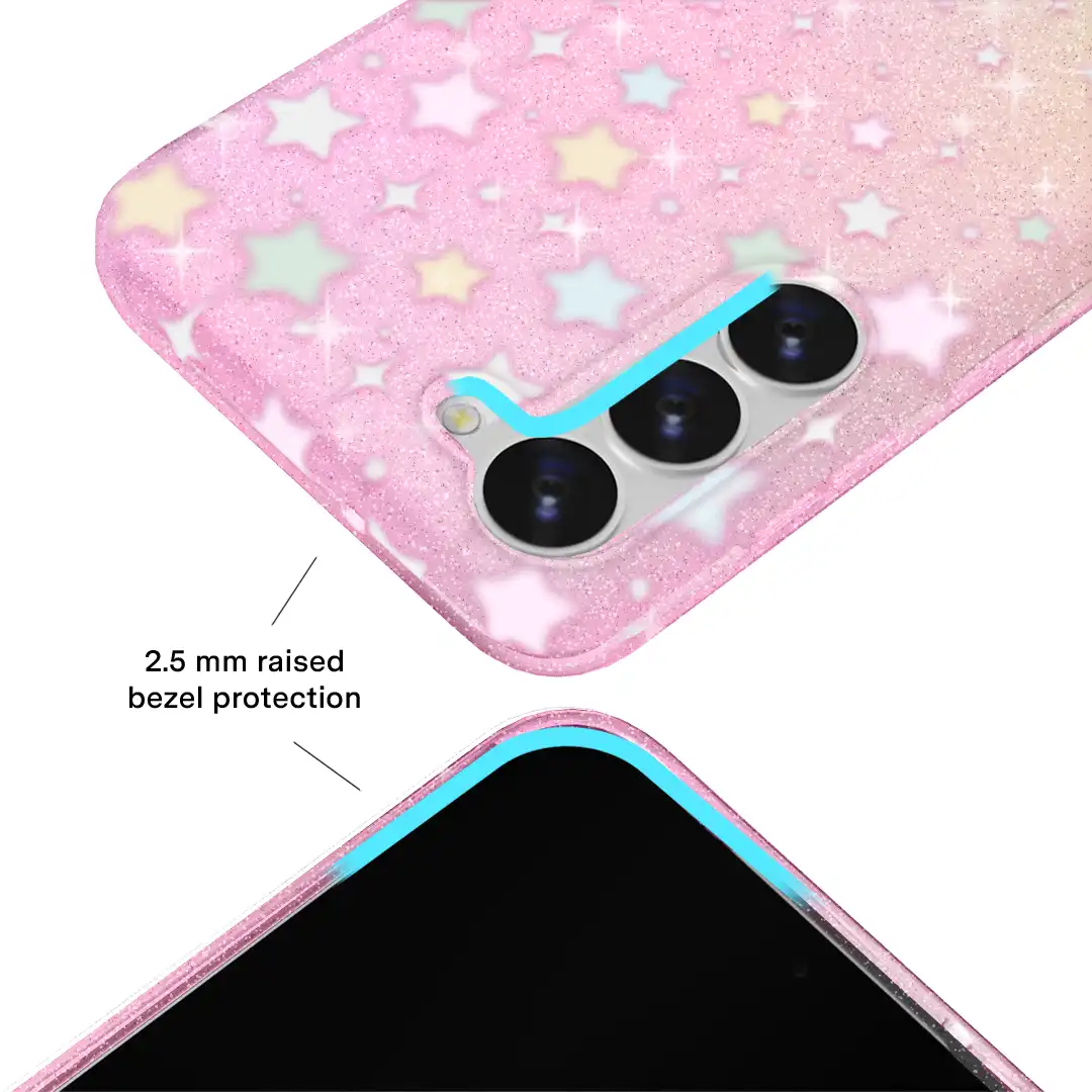 Falling Star Glitter Samsung Case