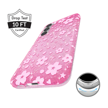 Cherry Blossom Glitter Samsung Case