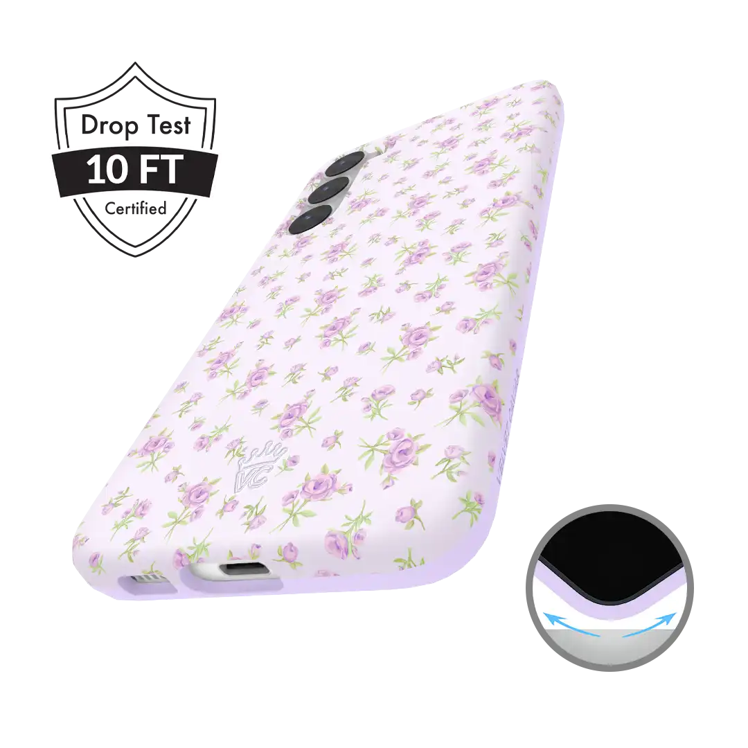 Dainty Lilac Floral Samsung Case