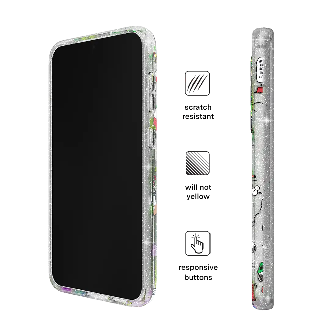 Snoopy Christmas Glitter Samsung Case