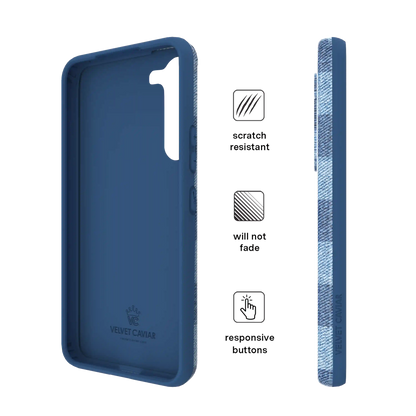 Denim Vibe Checkered Samsung Case