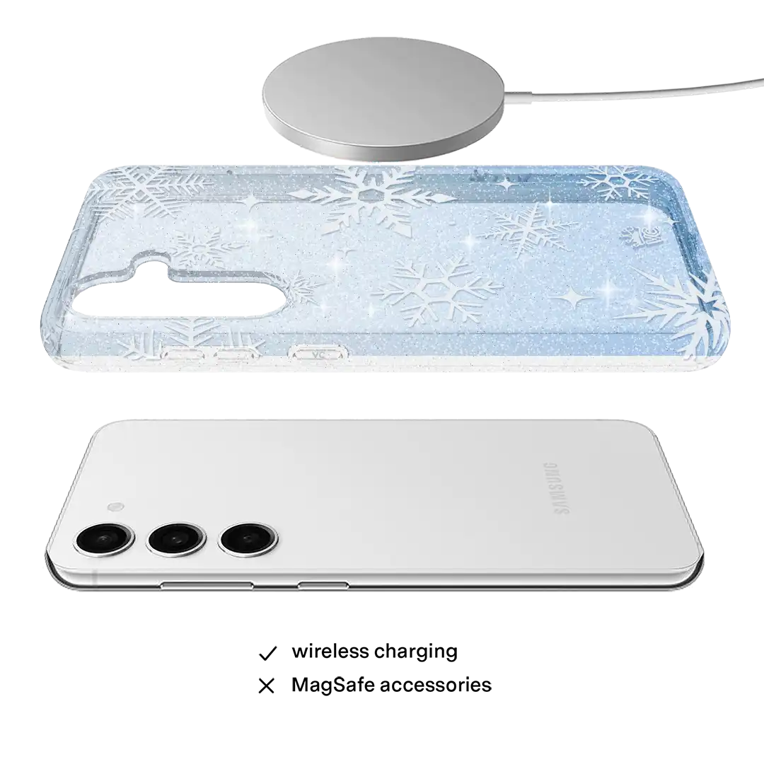 Snow Angel Glitter Samsung Case