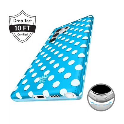 Aquamarine Polka Dot Samsung Case