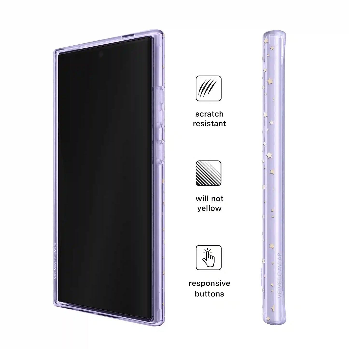 Lilac Celestial Stars Samsung Case