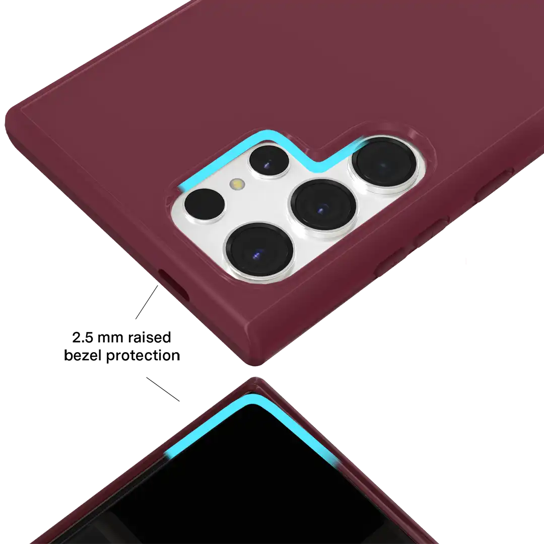 Burgundy 1990 Samsung Case