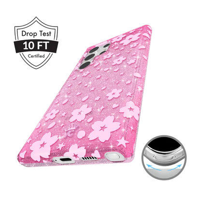 Cherry Blossom Glitter Samsung Case