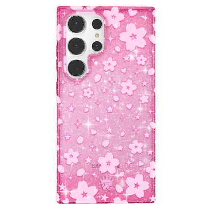 Cherry Blossom Glitter Samsung Case