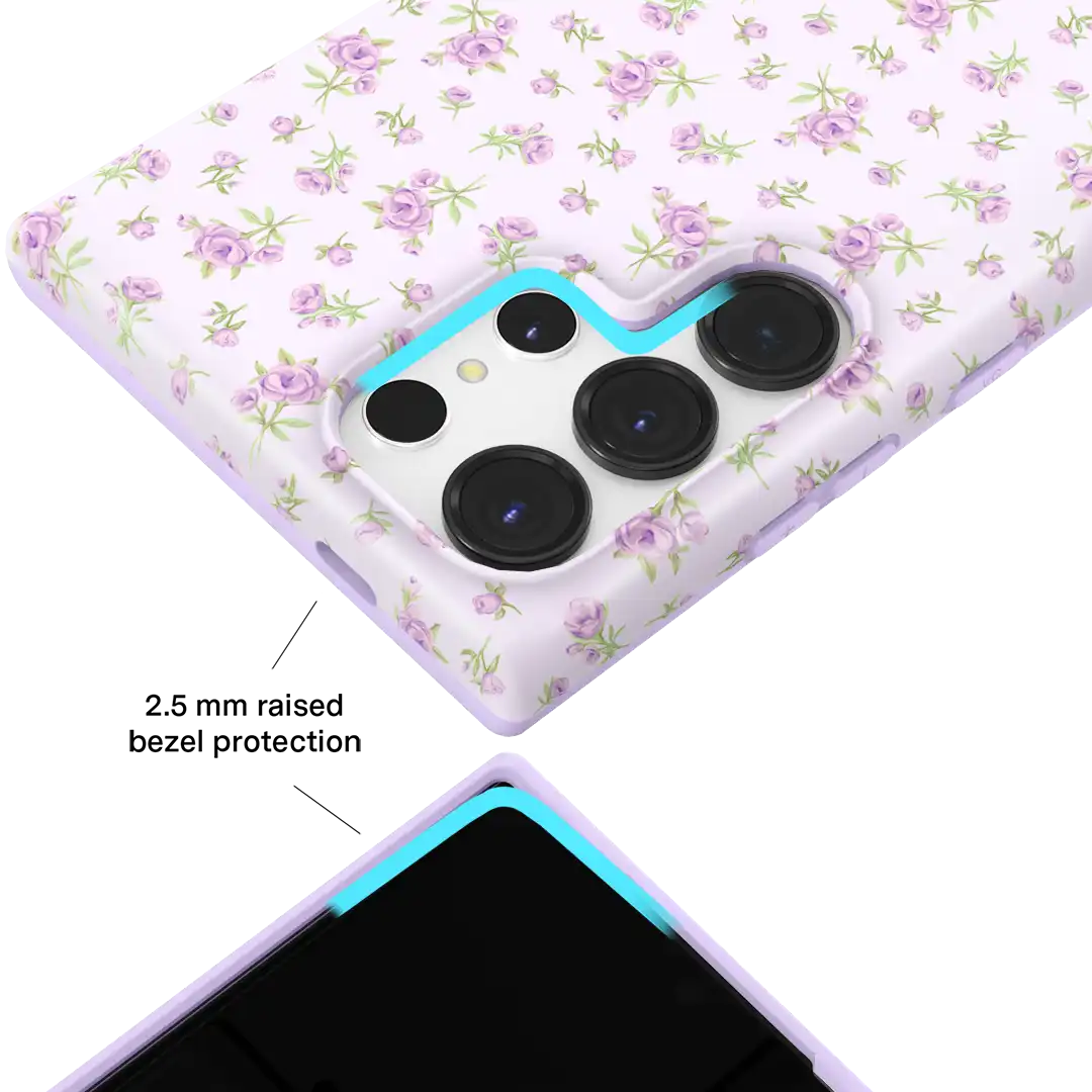 Dainty Lilac Floral Samsung Case