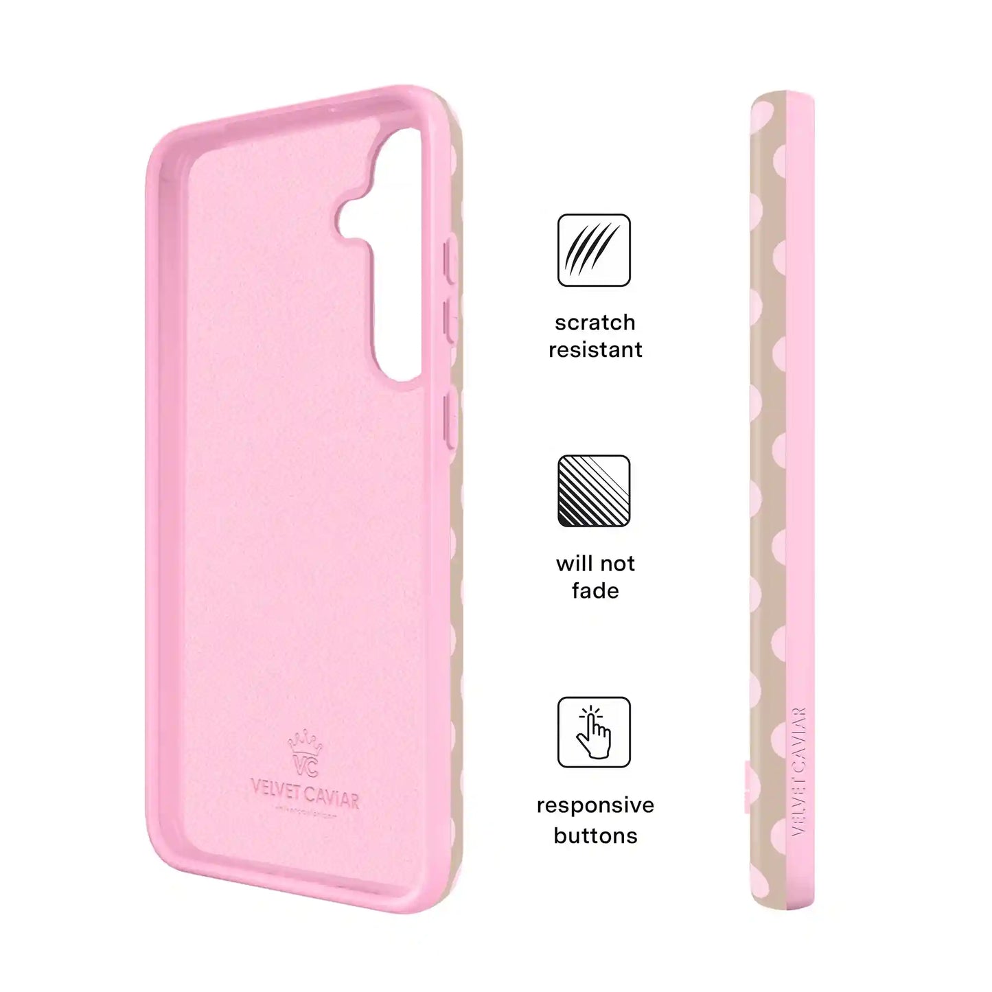 Brown Sugar Polka Dot Samsung Case