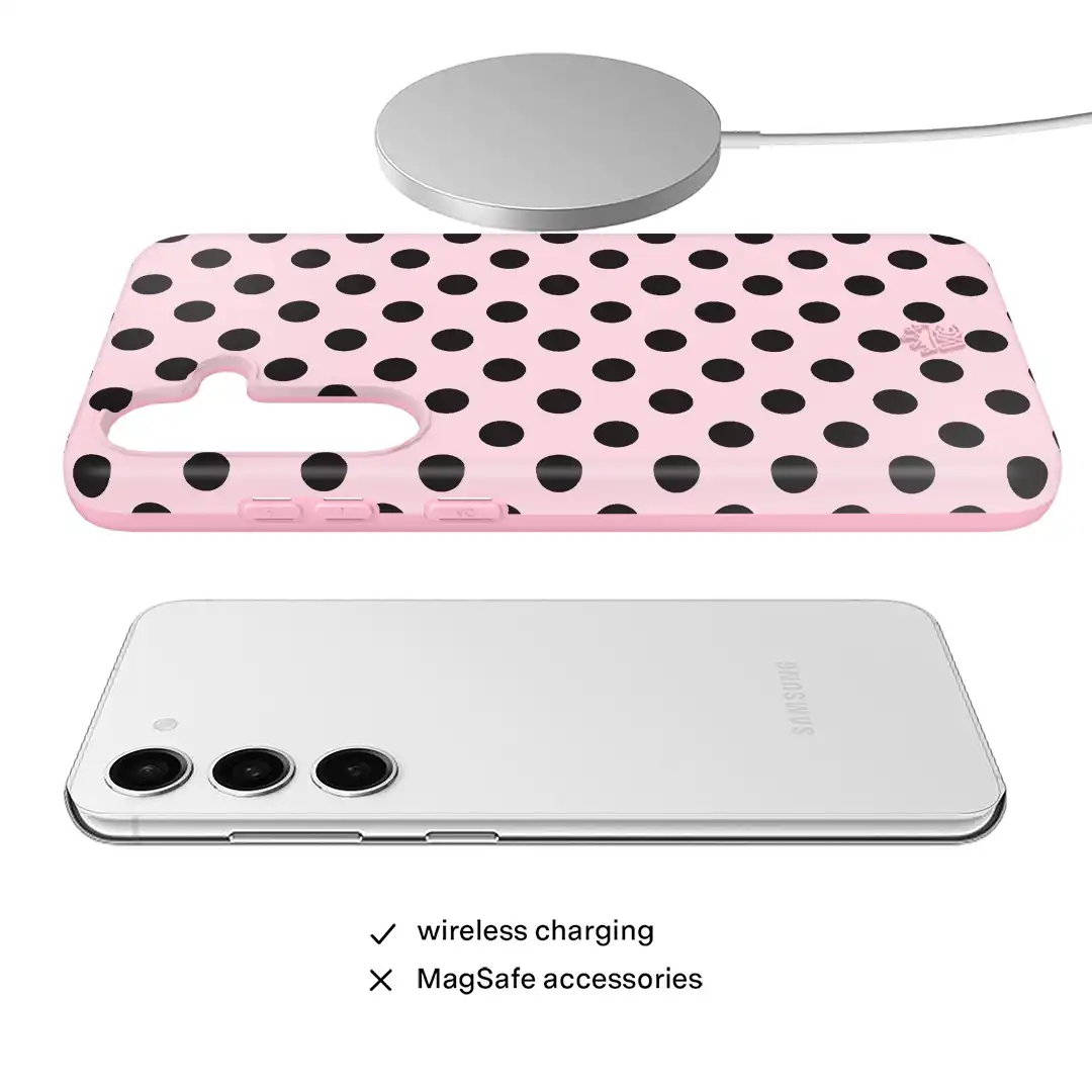 Princess Pink Polka Dot Samsung Case