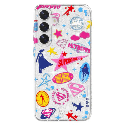 Supergirl Krypto Glitter Samsung Case