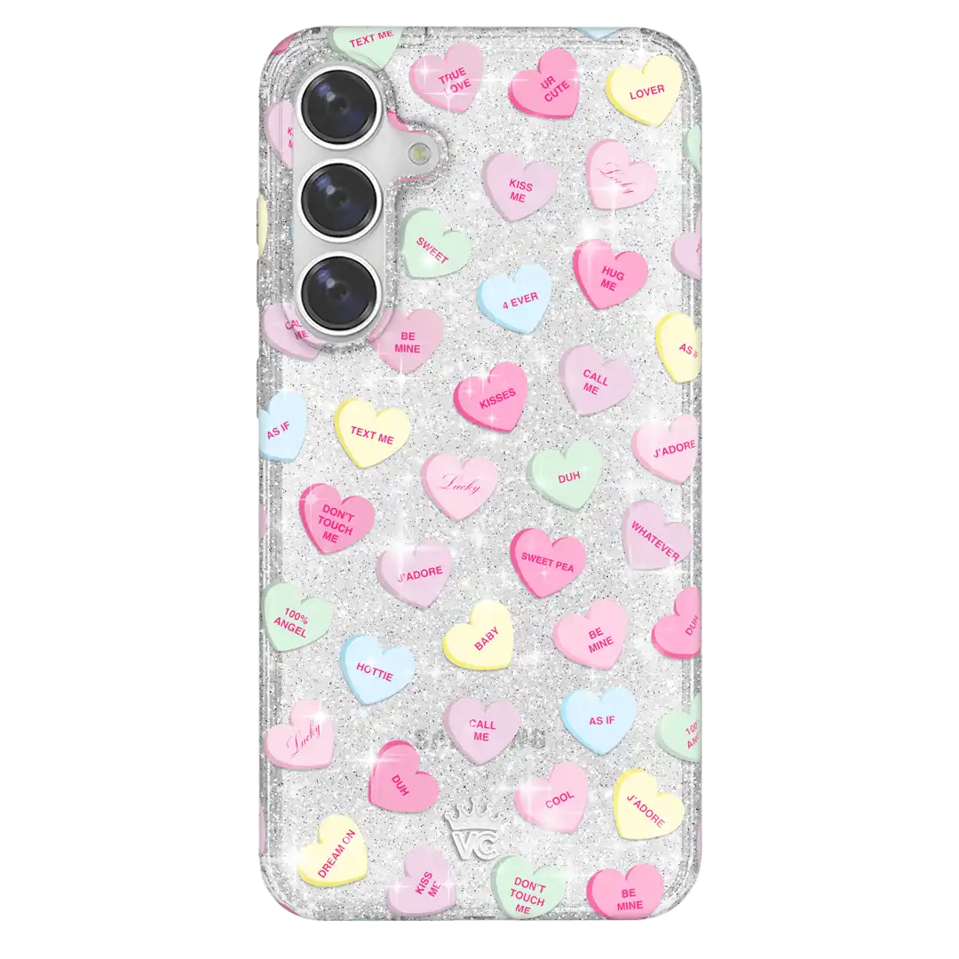 Sweet Hearts Glitter Samsung Case