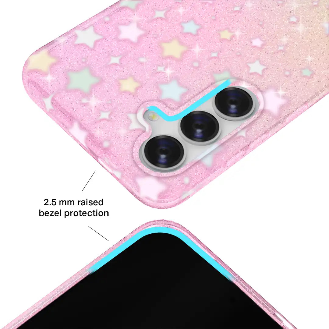Falling Star Glitter Samsung Case