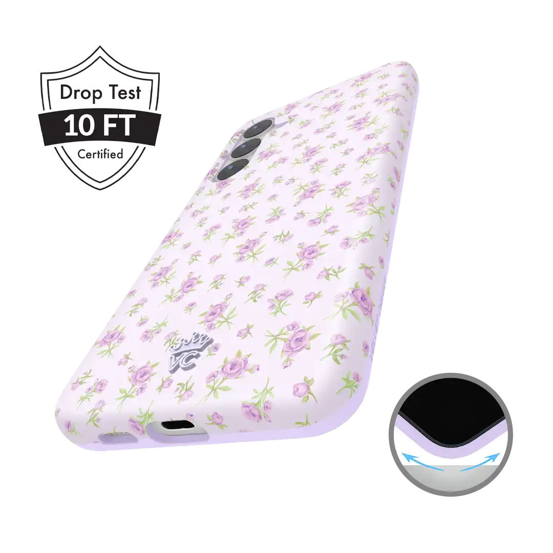 Dainty Lilac Floral Samsung Case