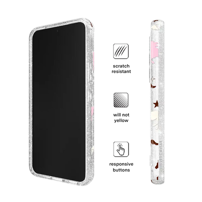 Pink Pony Glitter Samsung Case