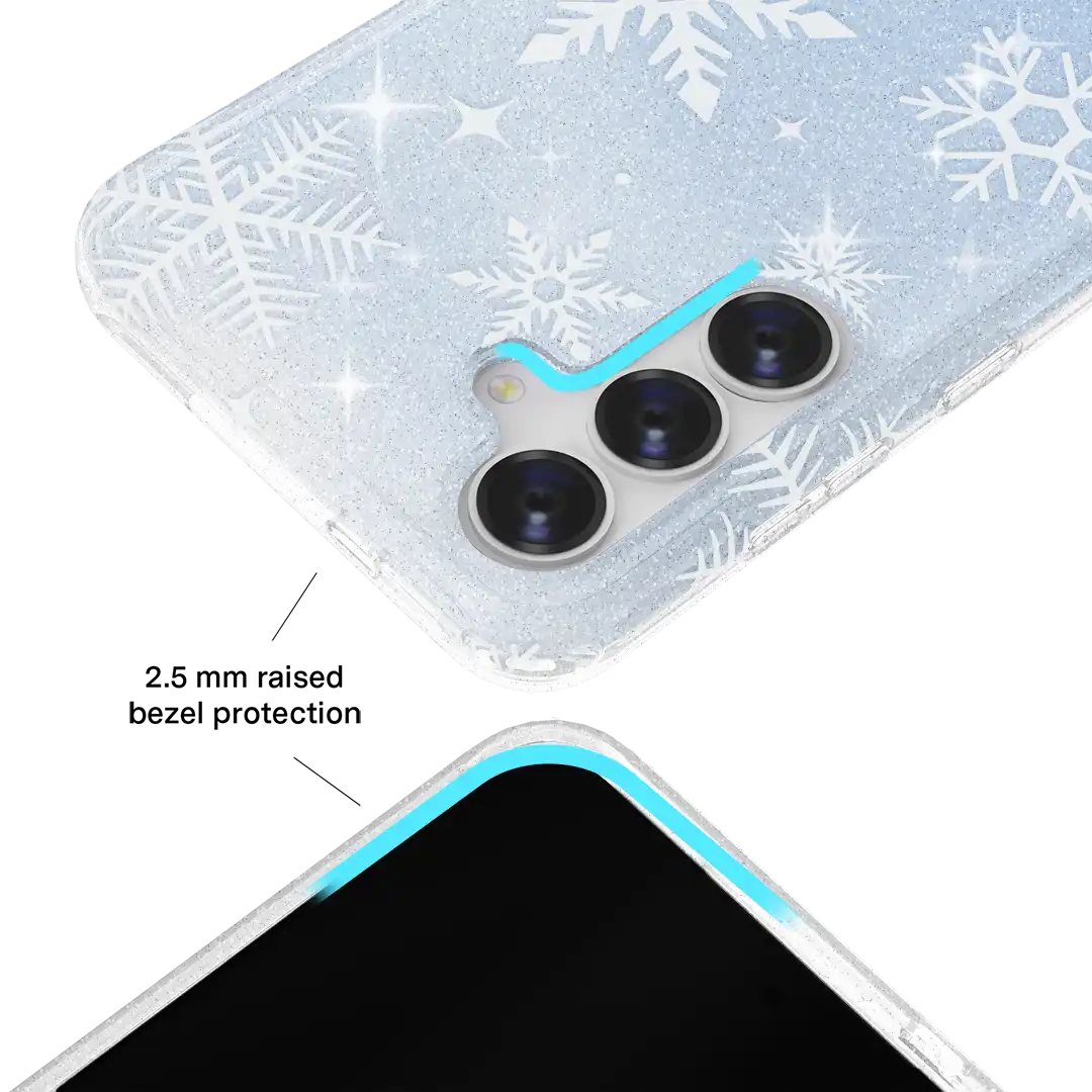 Snow Angel Glitter Samsung Case