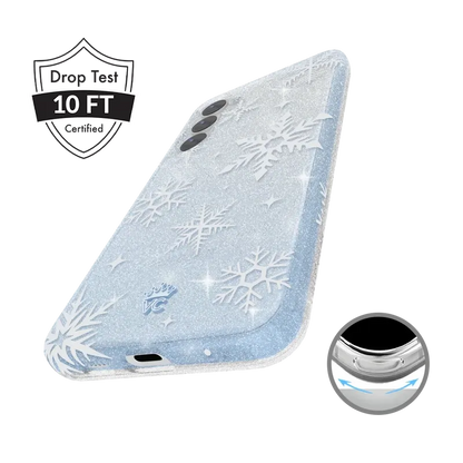 Snow Angel Glitter Samsung Case