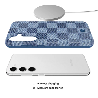 Denim Vibe Checkered Samsung Case