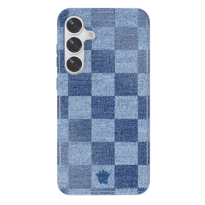Denim Vibe Checkered Samsung Case
