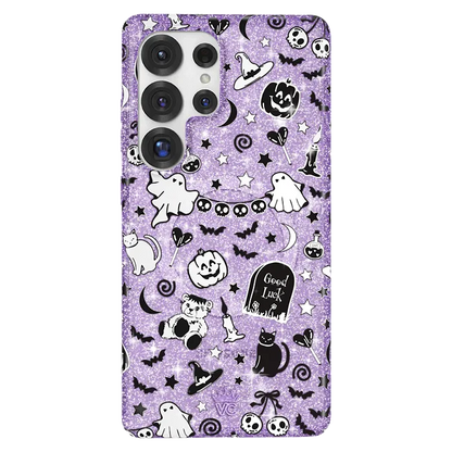 Witchy Lilac Glitter Samsung Case