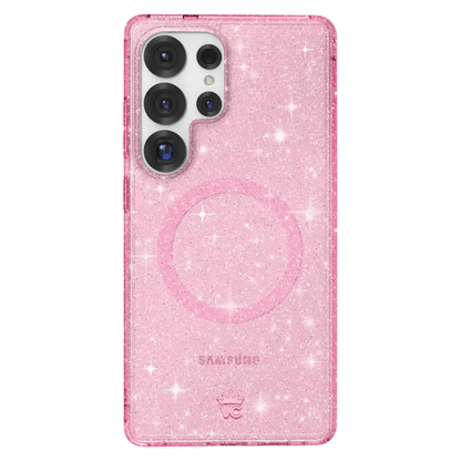 Pink Stardust Glitter Samsung Case