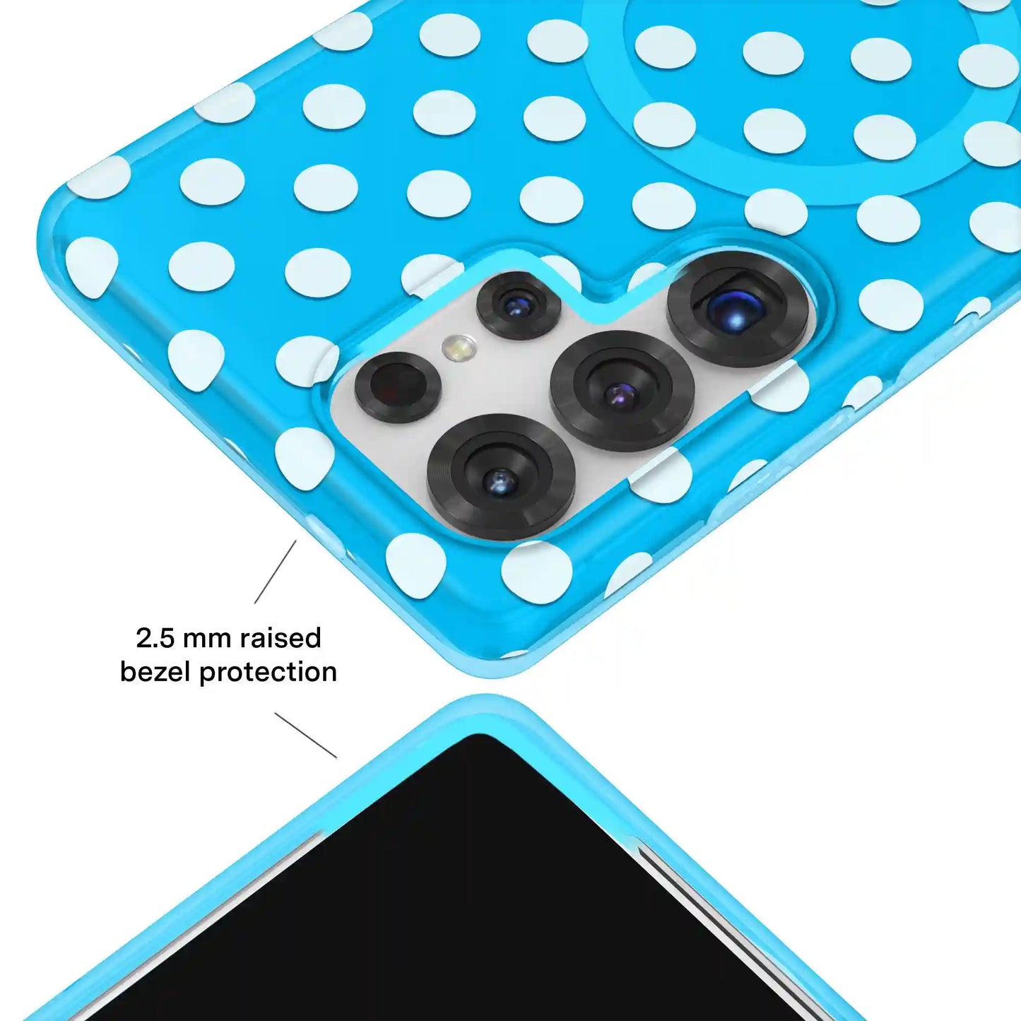 Aquamarine Polka Dot Samsung Case