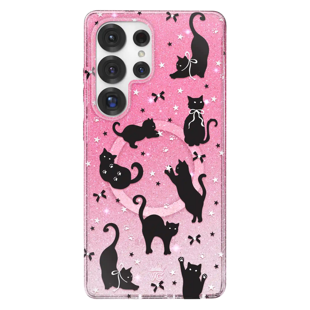 Lucky Kittens Glitter Samsung Case