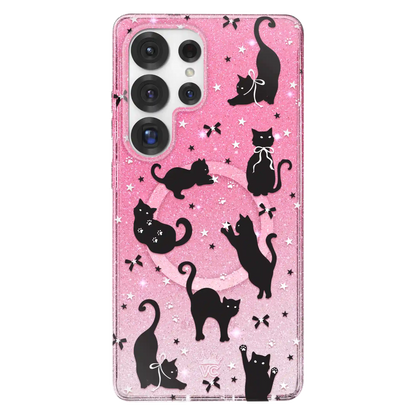 Lucky Kittens Glitter Samsung Case