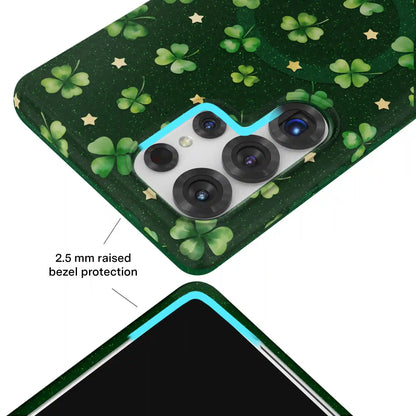 Lucky Clover Glitter Samsung Case