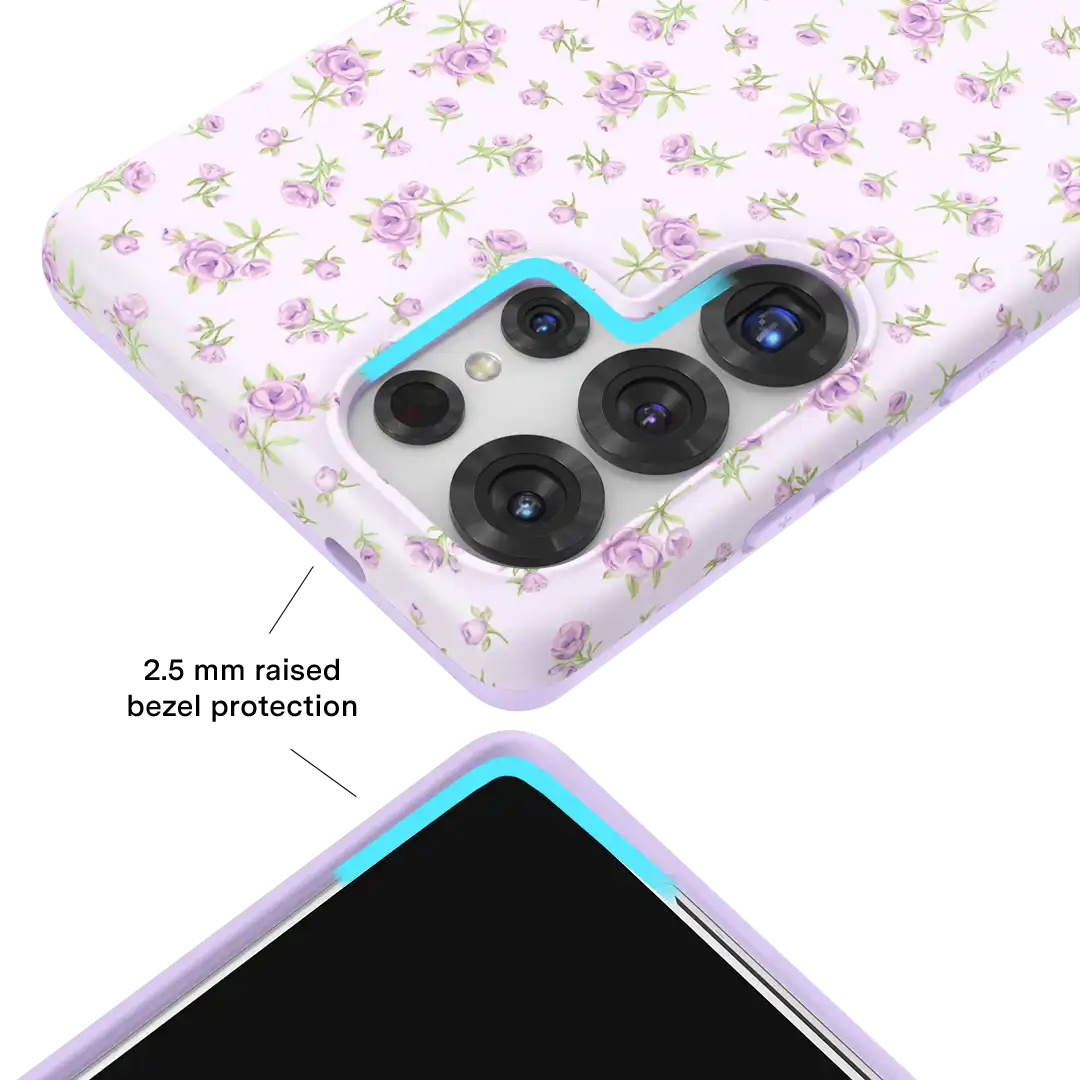 Dainty Lilac Floral Samsung Case