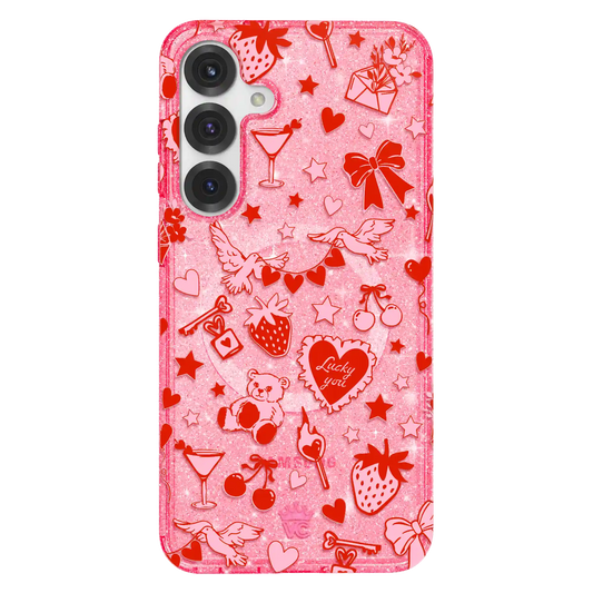 Be Mine Glitter Samsung Case
