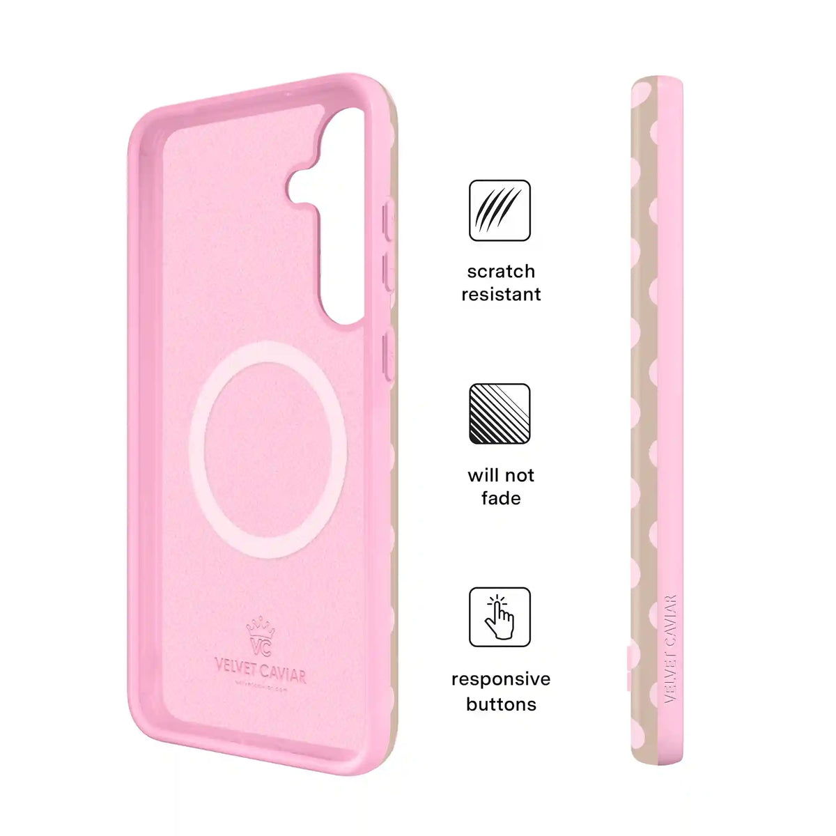 Brown Sugar Polka Dot Samsung Case