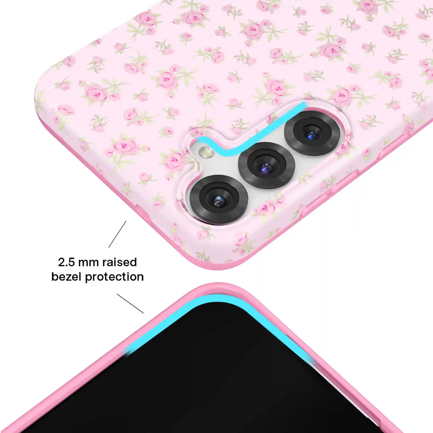 Dainty Pink Floral Samsung Case