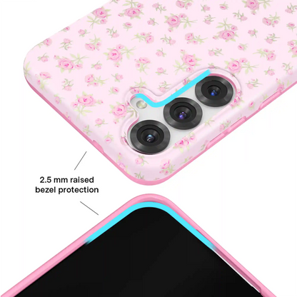 Dainty Pink Floral Samsung Case