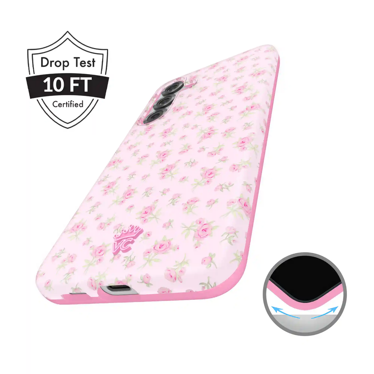 Dainty Pink Floral Samsung Case