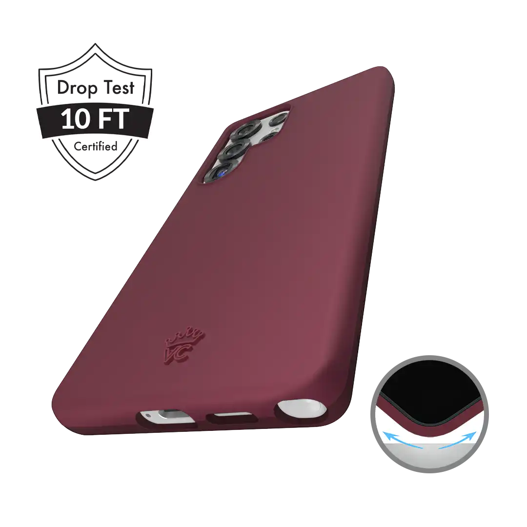 Burgundy 1990 Samsung Case