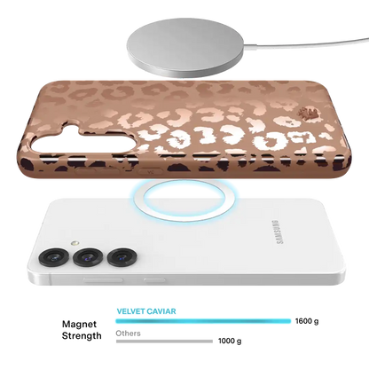 Bronze Chrome Leopard Samsung Case