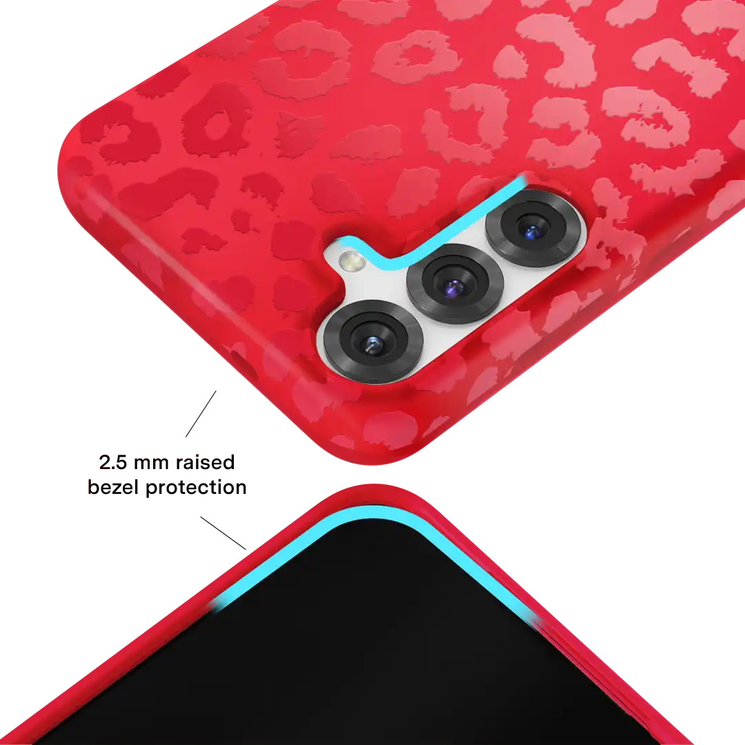 Red Hot Leopard Samsung Case