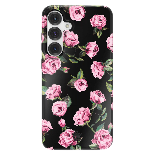 Pink Rose Floral Samsung Case